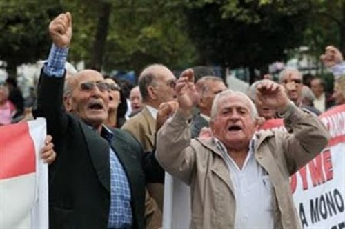 Συγκέντρωση των συνταξιούχων στη Θεσσαλονίκη στις 4 Ιούλη
