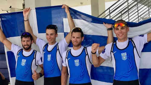 Χάλκινο μετάλλιο για την ελληνική ομάδα κωπηλασίας στο τετραπλό σκιφ ανδρών